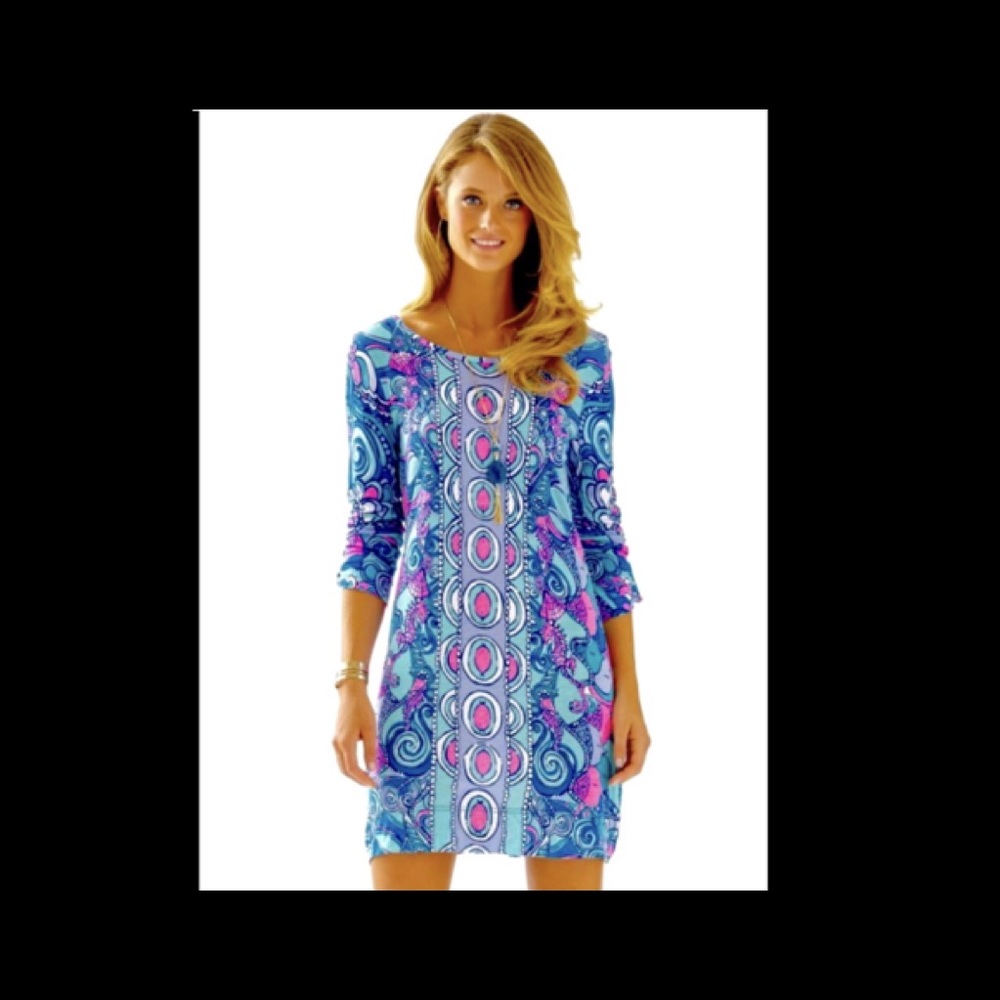 ☎️HP‼️ Lilly Pulitzer Dress Sea Jewels XS Linden - Picture 2 of 8